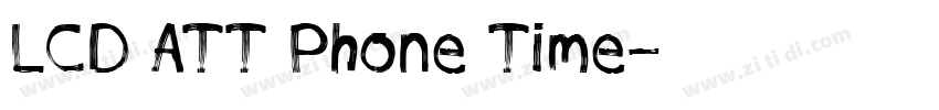 LCD ATT Phone Time字体转换